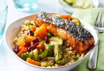 Jerk-Spiced Salmon & Quinoa Bowl