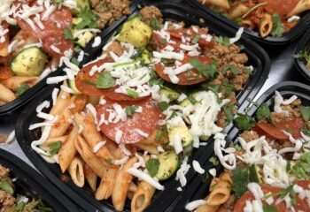 Pizza Pasta Turkey Bowl