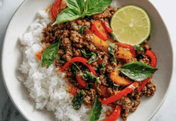 Thai Basil Ground Beef Bowl Thai Basil Ground Beef Bowl