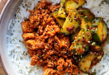 Korean Ground Turkey Rice Bowls